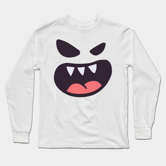 Halloween Ghost Long Sleeve T-Shirt by attire zone